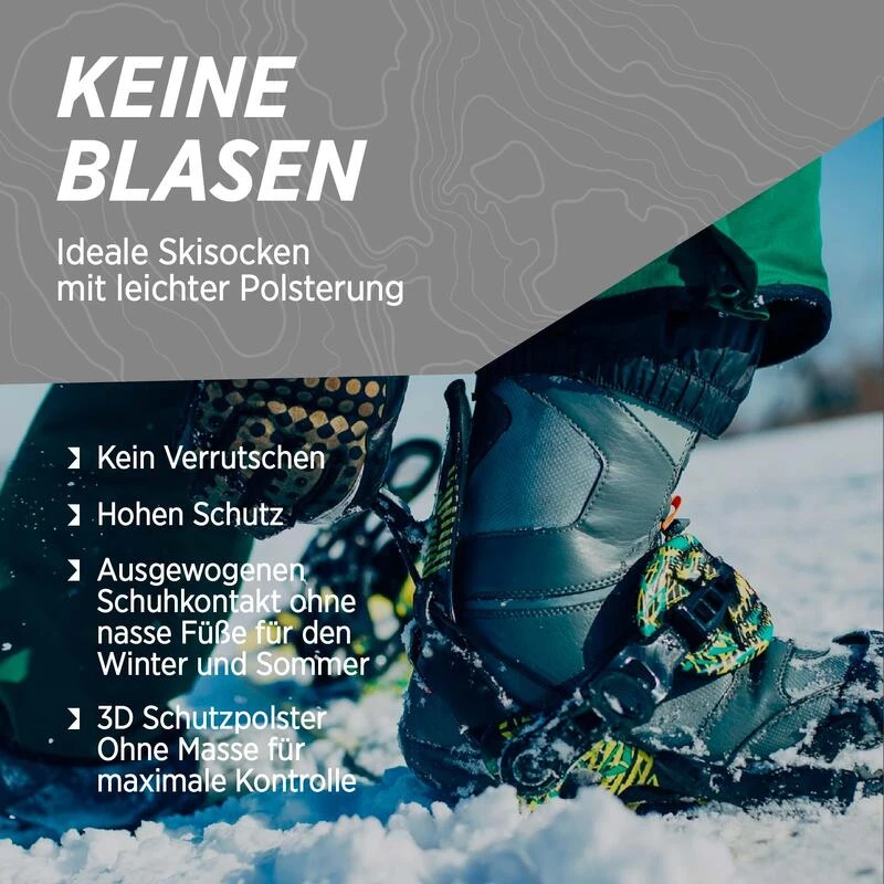 Alpaca Merino Ski Sokken NEVADO Skiing Knie Sokken Met Opvulling Vrouwen Mannen 5 Alpaca Merino Ski Sokken NEVADO Skiing Knie Sokken Met Opvulling Vrouwen Mannen - Afbeelding 3