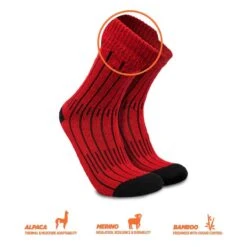 Alpaca Merino Wandelsokken MONTANA Met Zware Vulling Alpinisme Sokken 9 Alpaca Merino Wandelsokken MONTANA Met Zware Vulling Alpinisme Sokken -ShoeFlex Verkoopwinkel alpaca merino wandelsokken montana met zware vulling alpinisme sokken 2