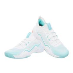 Badmintonschoenen Voor Dames BS 900 Ultra Lite Wit Turquoise -ShoeFlex Verkoopwinkel badmintonschoenen voor dames bs 900 ultra lite wit turquoise 14