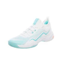 Badmintonschoenen Voor Dames BS 900 Ultra Lite Wit Turquoise -ShoeFlex Verkoopwinkel badmintonschoenen voor dames bs 900 ultra lite wit turquoise 6