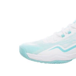 Badmintonschoenen Voor Dames BS 900 Ultra Lite Wit Turquoise -ShoeFlex Verkoopwinkel badmintonschoenen voor dames bs 900 ultra lite wit turquoise 9