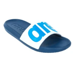 Arena Badslippers Voor Zwembad Heren Urban Marineblauw Blauw Wit -ShoeFlex Verkoopwinkel badslippers voor zwembad heren urban marineblauw blauw wit 2