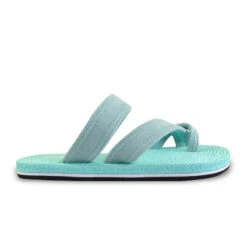 Damesstrandslippers In Aquagroen Met Rubberen Zolen 9 Damesstrandslippers In Aquagroen Met Rubberen Zolen -ShoeFlex Verkoopwinkel damesstrandslippers in aquagroen met rubberen zolen 2