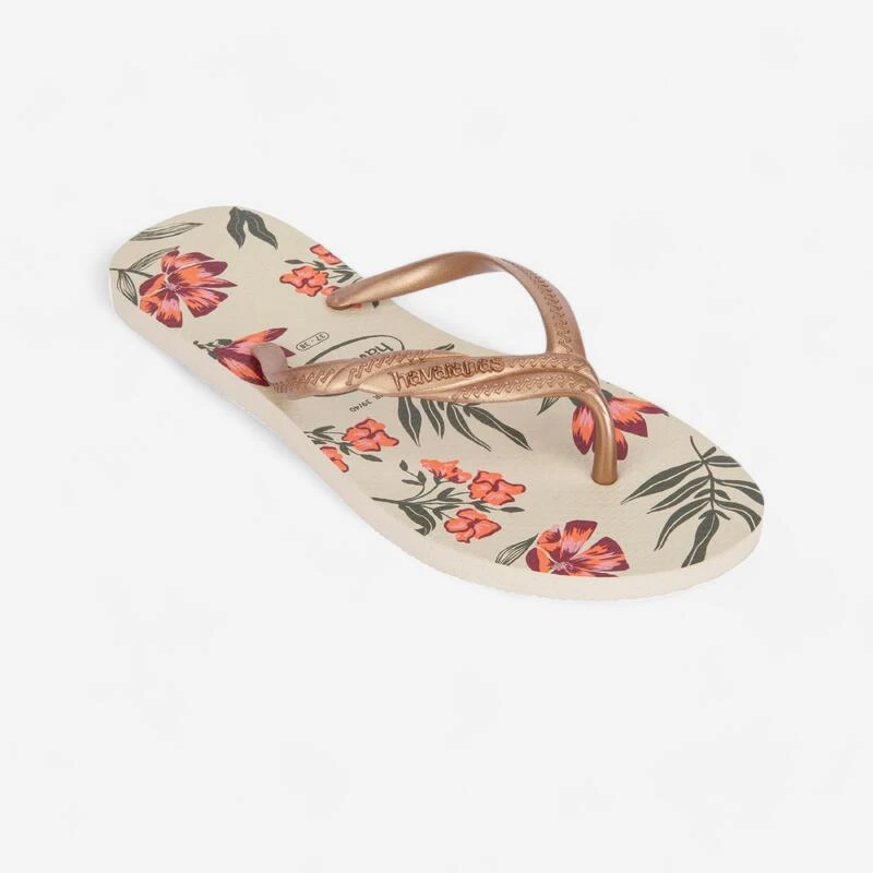 Havaianas DAMESTEENSLIPPERS Bloemen Beige Opeco 3 Havaianas DAMESTEENSLIPPERS Bloemen Beige Opeco