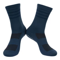 Fietssokken Blauw Ademend Met Compressieband En Anti Slip 8andCounting -ShoeFlex Verkoopwinkel fietssokken blauw ademend met compressieband en anti slip 8andcounting 1
