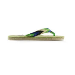Groene Damesstrandslippers Met Rubberen Zool -ShoeFlex Verkoopwinkel groene damesstrandslippers met rubberen zool 2