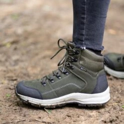 Hoge Waterdichte Wandelschoenen Van Leer Voor Vrouwen Met Veters -ShoeFlex Verkoopwinkel hoge waterdichte wandelschoenen van leer voor vrouwen met veters 4