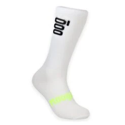 Hoge Witte Zomerse Unisex Fiets Sokken Posh Pro Mooquer. -ShoeFlex Verkoopwinkel hoge witte zomerse unisex fiets sokken posh pro mooquer 1