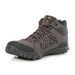 Regatta Lady Edgepoint Dames Hiking Wandelschoenen - Grijs / Roze -ShoeFlex Verkoopwinkel lady edgepoint dames hiking wandelschoenen grijs roze 2