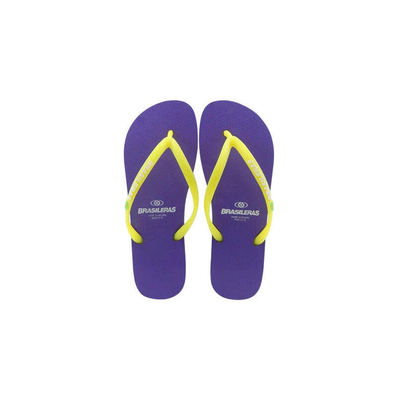 Lila En Gele Damesstrandslippers Met Rubberen Zolen 4 Lila En Gele Damesstrandslippers Met Rubberen Zolen - Afbeelding 2