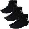 Quarter Sneaker Sokken | 3 Paar | Dames En Heren | Zwart -ShoeFlex Verkoopwinkel quarter sneaker sokken 3 paar dames en heren zwart