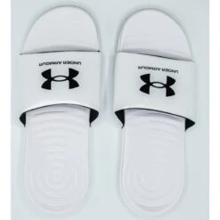 Slippers Under Armour Ansa Fixed Slides, Wit, Uniseks -ShoeFlex Verkoopwinkel slippers under armour ansa fixed slides wit uniseks 1