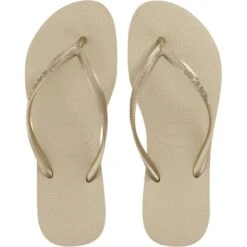 Havaianas Slippers Voor Dames SLIM Beige -ShoeFlex Verkoopwinkel slippers voor dames slim beige 1