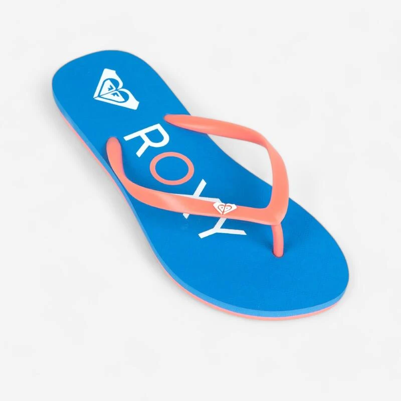 Roxy Slippers Voor Dames To The Sea Blauw 3 Roxy Slippers Voor Dames To The Sea Blauw