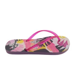 Strandslippers Voor Dames In Fuchsia Kleur Met Rubberen Zolen -ShoeFlex Verkoopwinkel strandslippers voor dames in fuchsia kleur met rubberen zolen 2
