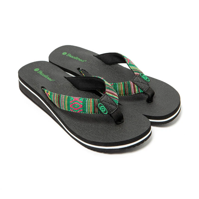 Vrouwen Braziliaanse Teenslippers Groen Met Antislipzool 3 Vrouwen Braziliaanse Teenslippers Groen Met Antislipzool