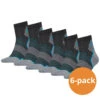 Head Wandelsokken Hiking Quarter Sokken 6-pack Unisex Grey/blue 1 Head Wandelsokken Hiking Quarter Sokken 6-pack Unisex Grey/blue -ShoeFlex Verkoopwinkel wandelsokken hiking quarter sokken 6 pack unisex greyblue