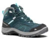 Quechua Waterdichte Bergwandelschoenen Voor Dames MH100 Mid -ShoeFlex Verkoopwinkel waterdichte bergwandelschoenen voor dames mh100 mid turquoise