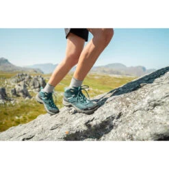 Quechua Waterdichte Bergwandelschoenen Voor Dames MH100 Mid -ShoeFlex Verkoopwinkel waterdichte bergwandelschoenen voor dames mh100 mid turquoise 6