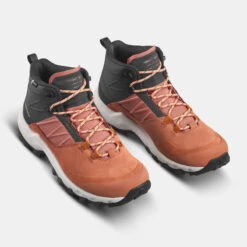 Quechua Waterdichte Bergwandelschoenen Voor Dames MH500 Mid -ShoeFlex Verkoopwinkel waterdichte bergwandelschoenen voor dames mh500 mid sepia 4