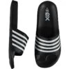 XQ | Slippers Dames | Stripes | Zwart | Badslippers Dames | Gevormd -ShoeFlex Verkoopwinkel xq slippers dames stripes zwart badslippers dames gevormd