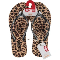 XQ Teenslippers Dames Panter Print -ShoeFlex Verkoopwinkel xq teenslippers dames panter print 3
