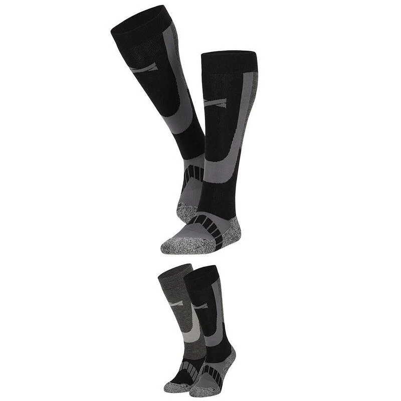 Xtreme Skisokken Unisex 6-paar Multi Black 7 Xtreme Skisokken Unisex 6-paar Multi Black - Afbeelding 5