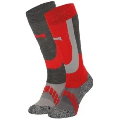 Xtreme Unisex Ski Sokken Rood (4-PACK) -ShoeFlex Verkoopwinkel xtreme unisex ski sokken rood 4 pack 1