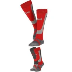 Xtreme Unisex Ski Sokken Rood (4-PACK) -ShoeFlex Verkoopwinkel xtreme unisex ski sokken rood 4 pack 2