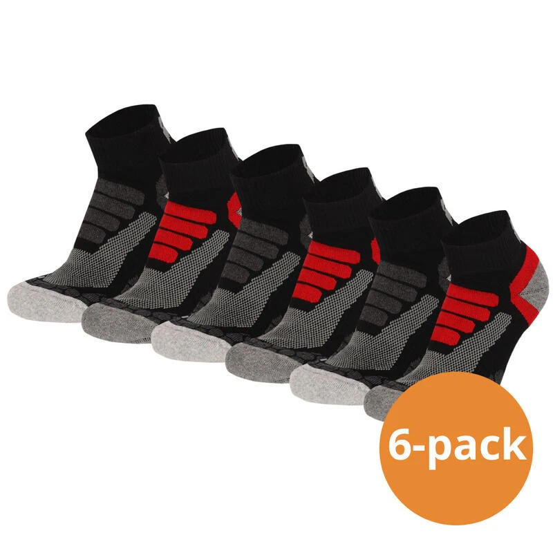 Xtreme Wandelsokken Quarter 6-pack Multi Black 3 Xtreme Wandelsokken Quarter 6-pack Multi Black