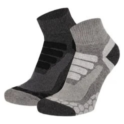 Xtreme Wandelsokken Quarter 6-pack Multi Grey -ShoeFlex Verkoopwinkel xtreme wandelsokken quarter 6 pack multi grey 1