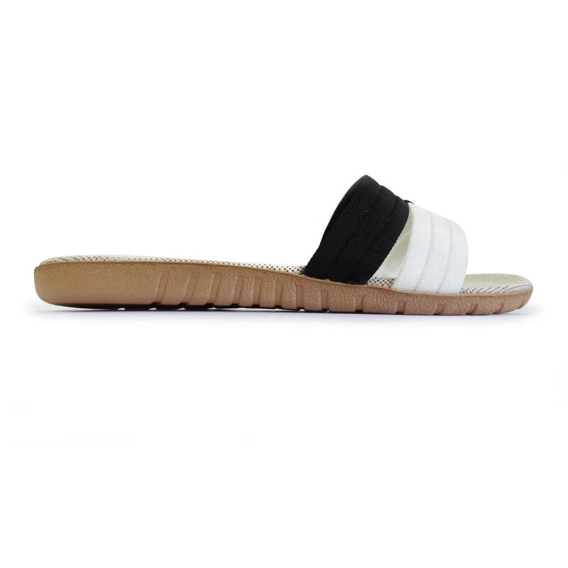 Zwart-witte Braziliaanse Damessandalen Met Rubberen Zool 4 Zwart-witte Braziliaanse Damessandalen Met Rubberen Zool - Afbeelding 2