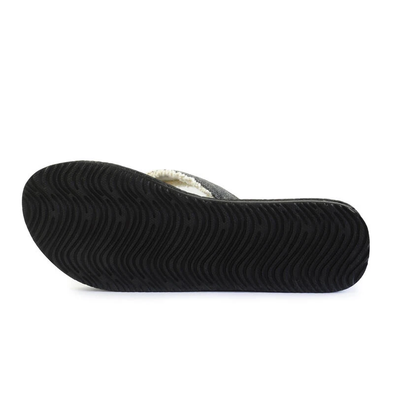 Zwarte Damesstrandslippers Met Rubberen Zool 7 Zwarte Damesstrandslippers Met Rubberen Zool - Afbeelding 5